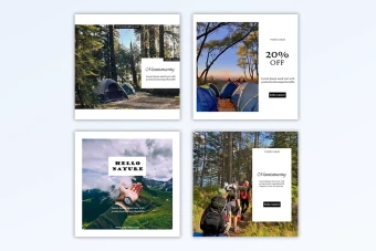 قالب لایه باز پست اینستاگرام