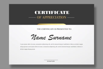 قالب آماده گواهینامه پایان دوره یا certificate کد 3005