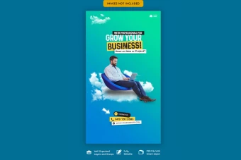 قالب استوری اینستاگرام برای معرفی دوره های بیزینسی و آموزشی