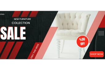 قالب بنر وبسایت تبلیغاتی فروش