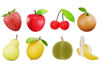 وکتور png طرح میوه