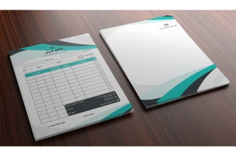 فایل لایه باز ست سربرگ و فاکتور شرکتی و اداری