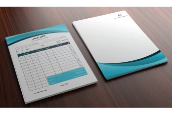 فایل لایه باز ست سربرگ و فاکتور شرکتی و اداری