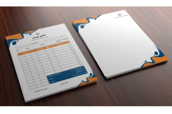 فایل لایه باز ست سربرگ و فاکتور شرکتی و اداری