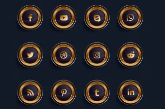 آیکن رسانه های اجتماعی