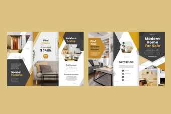 طرح لایه باز بروشور سه لتی تبلیغاتی برای تمامی مشاغل بخصوص دکوراسیون و لوازم خانگی و املاک شماره 29