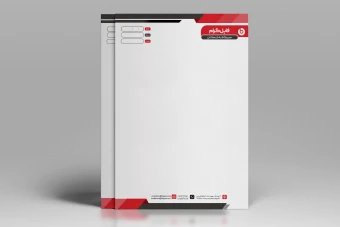 طرح لایه باز سربرگ اداری مدل نگین