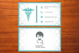 طرح لایه باز کارت ویزیت پزشکی شماره 15