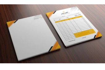 فایل لایه باز ست سربرگ و فاکتور شرکتی و اداری