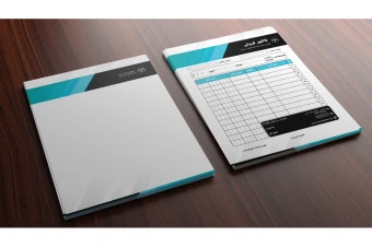 فایل لایه باز ست سربرگ و فاکتور شرکتی و اداری