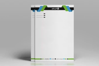 طرح لایه باز سربرگ اداری مدل خاص