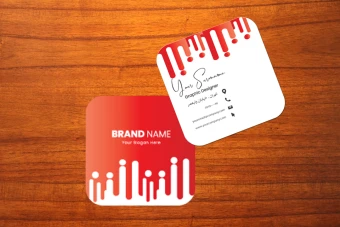 طرح لایه باز کارت ویزیت مربعی لوکس و زیبا برای تمامی مشاغل شماره 6