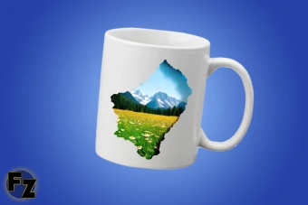 قالب لیوان و ماگ طرح طبیعت