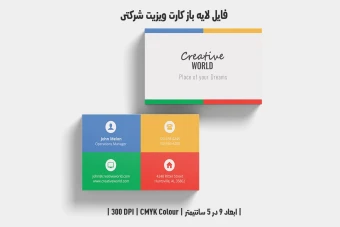 دانلود طرح لایه باز کارت ویزیت