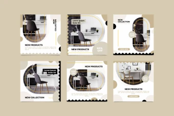 فایل لایه باز ایلوستریتور قالب تبلیغات اینستاگرامی