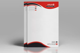 طرح لایه باز سربرگ اداری مدل جوان