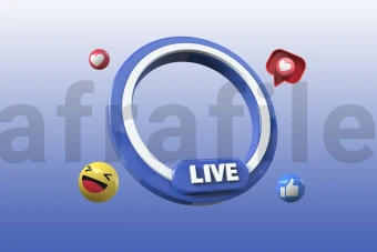 برچسب پریمیوم سه بعدی لایه باز لایو PSD