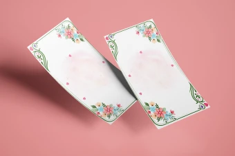 طرح لایه باز کادر گرافیکی برای تبریک مناسب ها و طراحی کارت پستال همراه با تصویر قالب