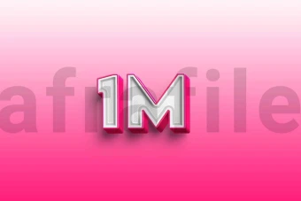 لیبل پریمیوم لایه باز سه بعدی یک میلیون psd