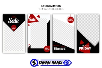 قالب های لایه باز فتوشاپ برای استوری اینستاگرام