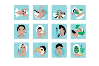 دانلود کاور هایلایت استوری اینستاگرام آبی برای کلینیک تخصصی پاکسازی و زیبایی پوست