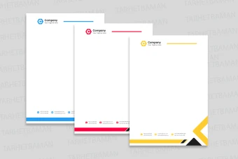 فایل لایه باز سربرگ اداری، شرکتی و تجاری