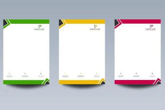 دانلود طرح لایه باز سربرگ اداری، شرکتی و تجاری با فرمت PSD