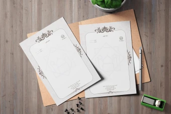 فایل لایه باز سربرگ اماکن و موسسه های مذهبی و فرهنگی