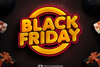 دانلود فایل لایه باز تکست افکت بلک فرایدی