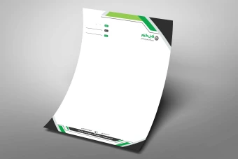 طرح لایه باز سربرگ اداری مدل مهر