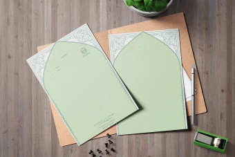 فایل لایه باز سربرگ اماکن و موسسه های مذهبی و فرهنگی