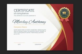 طرح لایه باز گواهینامه پایان دوره