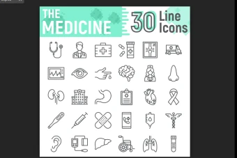 مجموعه30عددی وکتور های پزشکی