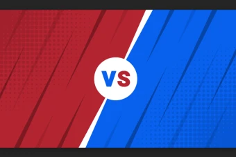 پس زمینه لایه باز با طرح VS