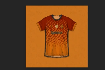 طرح لایه باز لباس تیم فوتبال