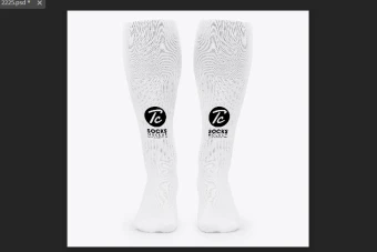 موکاپ لایه باز طرح جوراب ورزشی