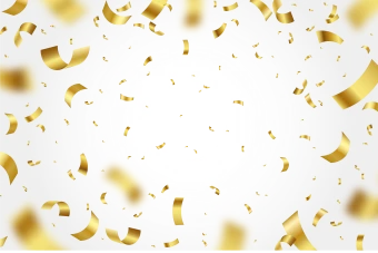 طرح لایه باز ریزه ها و نوار های طلایی کاغذ