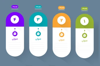 قالب اینفوگرافیک خام