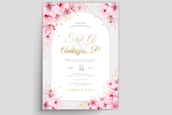 وکتور کارت پستال، کارت عروسی و کارت دعوت لایه باز