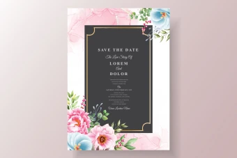 وکتور کارت پستال، کارت عروسی و کارت دعوت لایه باز