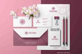 موکاپ ست کارت دعوت و برندینگ