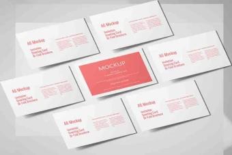 موکاپ کارت پستال یا پاور پوینت