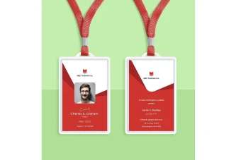 آیدی کارت لایه باز رنگ قرمز سفید