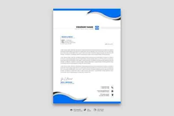 سربرگ شرکت آبی