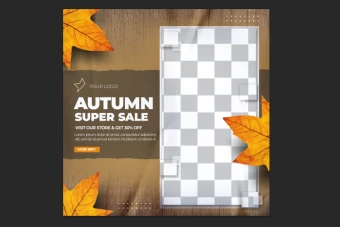 پست اینستاگرامی لایه باز طرح پاییز