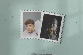 دانلود فایل لایه باز موکاپ تمبر