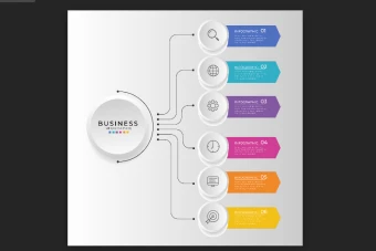 فایل لایه باز اینفوگرافیک حرفه ای+قابل ویرایش