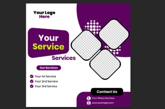 قالب پست اینستاگرام لایه باز برای انواع موضوعات