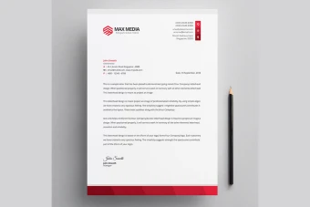 سربرگ شرکت قرمز