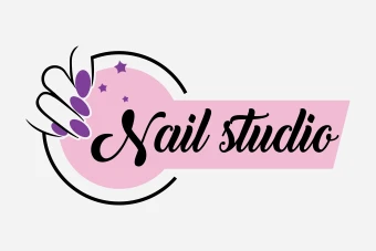 لوگو سالن طراحی ناخن - کد 1018